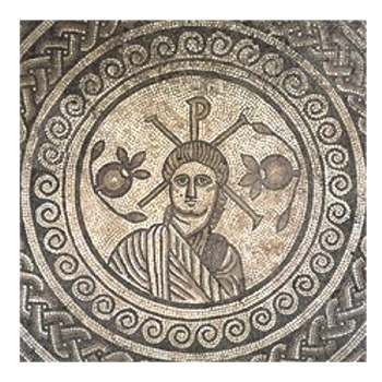 Mosaic at Hinton St Mary